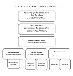 Структура управления ГБДОУ №35